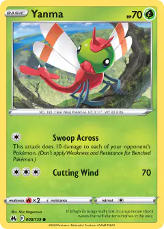 Yanma 008/159 Common card from Crown Zenith