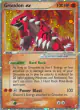 Groudon ex 93/100 Rare Holo EX card from Crystal Guardians
