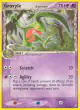 Grovyle δ 19/100 Rare card from Crystal Guardians