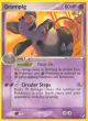 Grumpig 20/100 Rare card from Crystal Guardians