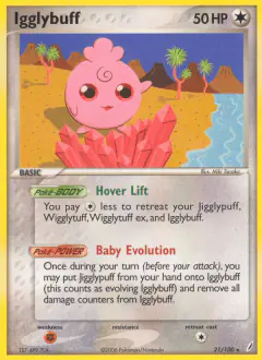 Igglybuff 21/100 Rare card from Crystal Guardians
