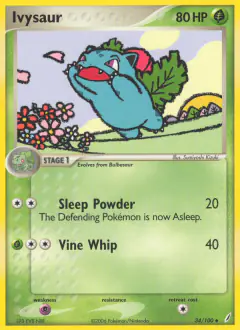 Ivysaur 34/100 Uncommon card from Crystal Guardians
