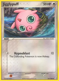 Jigglypuff 53/100 Common card from Crystal Guardians