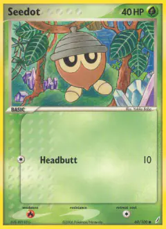 Seedot 60/100 Common card from Crystal Guardians