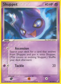 Shuppet 40/100 Uncommon card from Crystal Guardians