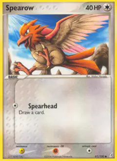 Spearow 61/100 Common card from Crystal Guardians