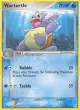 Wartortle 42/100 Uncommon card from Crystal Guardians