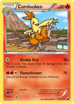 Combusken 16/108 Uncommon card from Dark Explorers