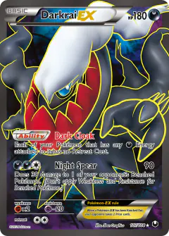 Darkrai-EX 107/108 Rare Ultra card from Dark Explorers
