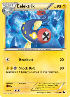 Eelektrik 46/108 Uncommon card from Dark Explorers