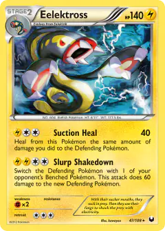Eelektross 47/108 Rare Holo card from Dark Explorers