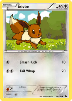 Eevee 84/108 Common card from Dark Explorers