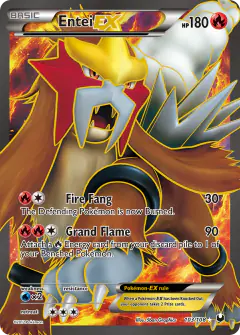 Entei-EX 103/108 Rare Ultra card from Dark Explorers