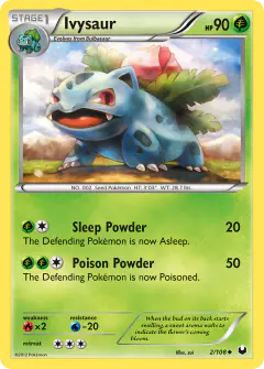 Ivysaur 2/108 Uncommon card from Dark Explorers