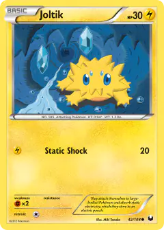 Joltik 42/108 Common card from Dark Explorers