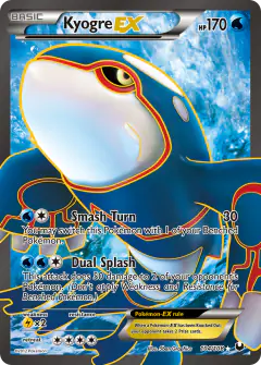 Kyogre-EX 104/108 Rare Ultra card from Dark Explorers