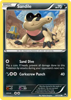 Sandile 64/108 Common card from Dark Explorers