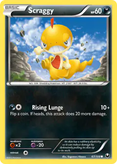 Scraggy 67/108 Common card from Dark Explorers