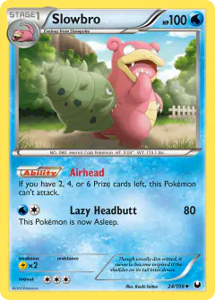Slowbro 24/108 Uncommon card from Dark Explorers