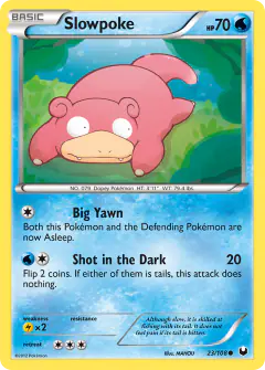 Slowpoke 23/108 Common card from Dark Explorers