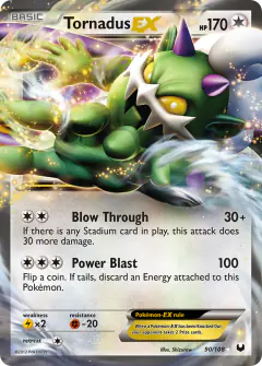 Tornadus-EX 90/108 Rare Holo EX card from Dark Explorers