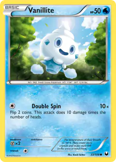 Vanillite 33/108 Common card from Dark Explorers