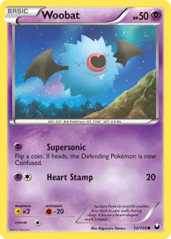 Woobat 50/108 Common card from Dark Explorers