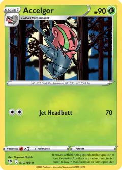 Accelgor 010/189 Rare card from Darkness Ablaze