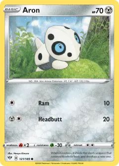 Aron 121/189 Common card from Darkness Ablaze