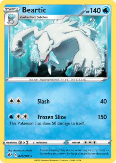 Beartic 049/189 Rare card from Darkness Ablaze