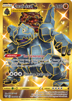 Coalossal 198/189 Rare Secret card from Darkness Ablaze
