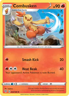 Combusken 023/189 Uncommon card from Darkness Ablaze