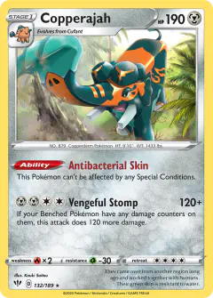 Copperajah 132/189 Rare Holo card from Darkness Ablaze