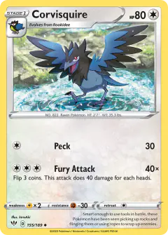 Corvisquire 155/189 Uncommon card from Darkness Ablaze