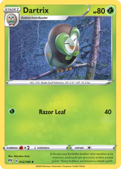Dartrix 012/189 Uncommon card from Darkness Ablaze
