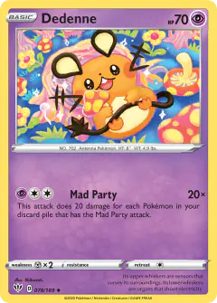 Dedenne 078/189 Uncommon card from Darkness Ablaze