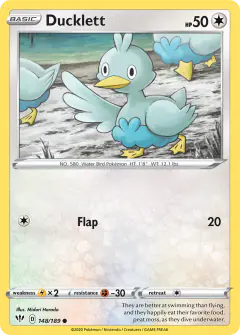 Ducklett 148/189 Common card from Darkness Ablaze
