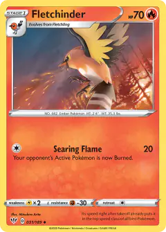 Fletchinder 031/189 Uncommon card from Darkness Ablaze
