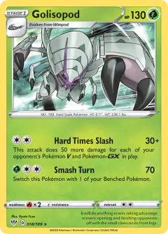 Golisopod 018/189 Rare Holo card from Darkness Ablaze