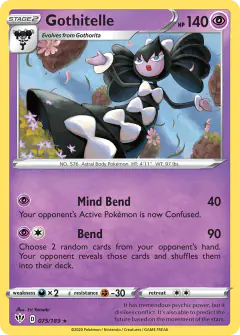 Gothitelle 075/189 Rare card from Darkness Ablaze