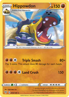 Hippowdon 094/189 Rare card from Darkness Ablaze