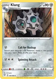 Klang 126/189 Uncommon card from Darkness Ablaze