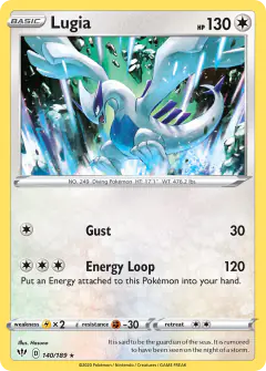 Lugia 140/189 Rare card from Darkness Ablaze