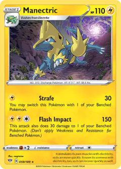 Manectric 059/189 Rare card from Darkness Ablaze