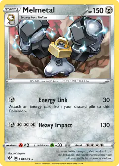 Melmetal 130/189 Rare card from Darkness Ablaze