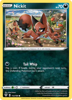 Nickit 112/189 Common card from Darkness Ablaze
