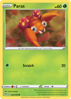 Paras 003/189 Common card from Darkness Ablaze