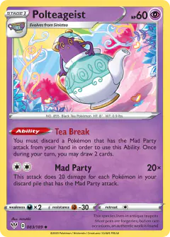 Polteageist 083/189 Uncommon card from Darkness Ablaze
