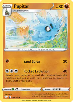 Pupitar 087/189 Uncommon card from Darkness Ablaze