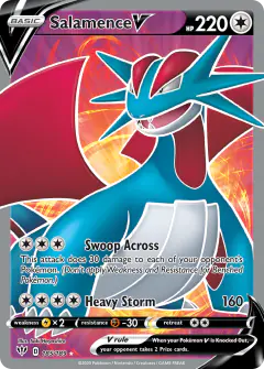 Salamence V 185/189 Rare Ultra card from Darkness Ablaze
